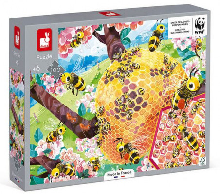 Puzzle La vie des abeilles WWF Janod